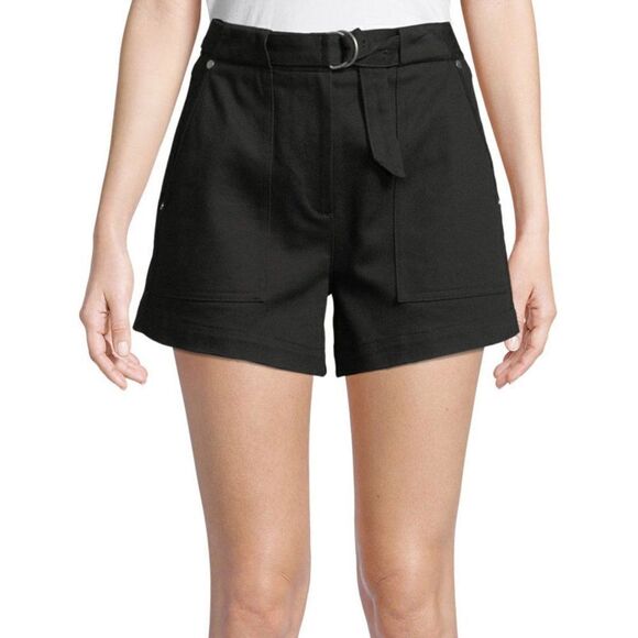 NWOT Rag & Bone Black Twill High Waist Shorts 10 - Picture 1 of 9